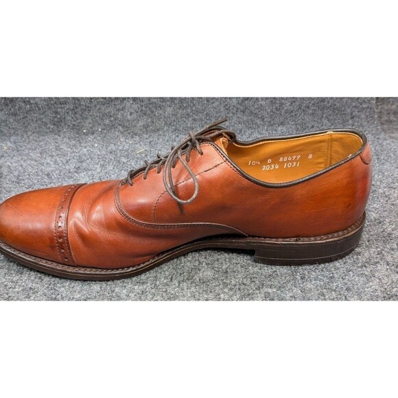Allen Edmonds Byron Oxford 10.5 B Brown Cap Toe Bench Welt USA Dress Shoes main image 12